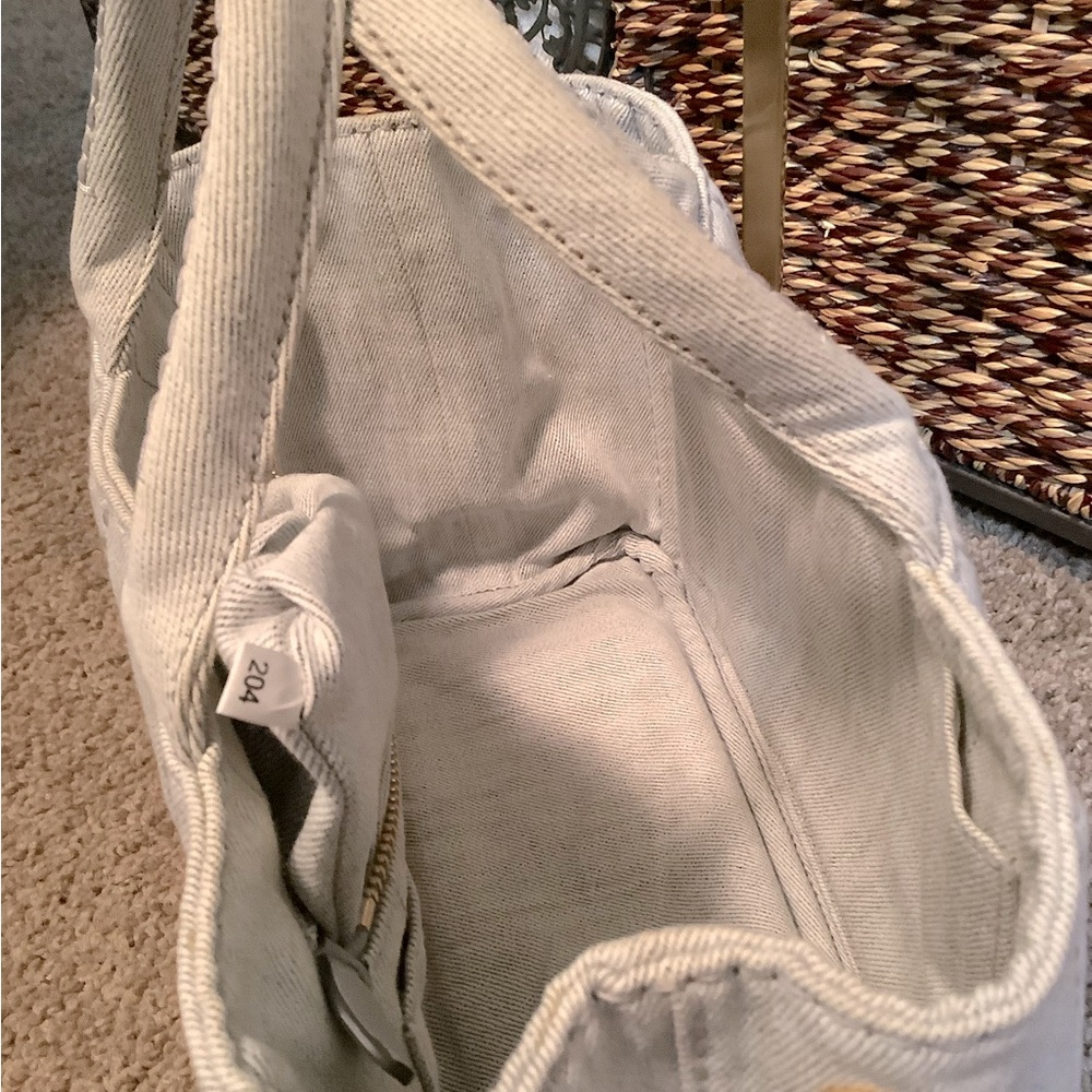 Prada Canapa 2 Way Tote Bag in Canvas Grey - Picture 13 of 14